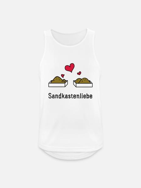 Sandkastenliebe – die Geschenkidee! - Männer Tank Top atmungsaktiv - Weiß