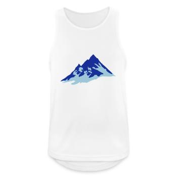 Berge, Berg - Männer Tank Top atmungsaktiv - Weiß - Vorne - Nick (188cm)