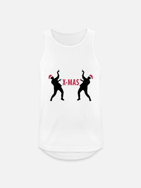 Xmas Dance - Männer Tank Top atmungsaktiv - Weiß