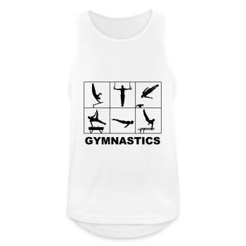 Gymnastics, Gymnastics Men - Men's Breathable Tank Top - white - Front - Nick (188cm)