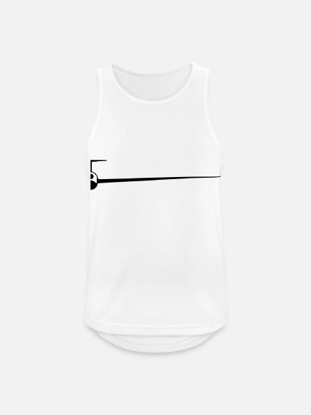 sf_halb - Männer Tank Top atmungsaktiv - Weiß