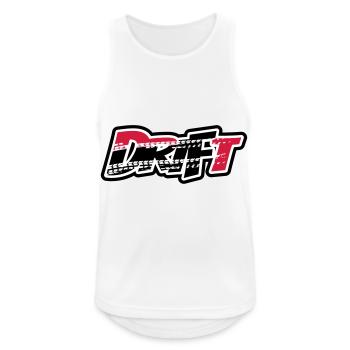 Drift Motorsport Hooning - Débardeur respirant Homme - blanc - Devant - Nick (188cm)