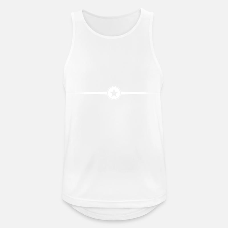 Star Line - Men's Breathable Tank Top - white