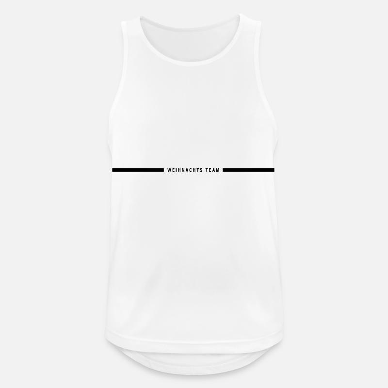 Weihnachts Team Linie - Männer Tank Top atmungsaktiv - Weiß