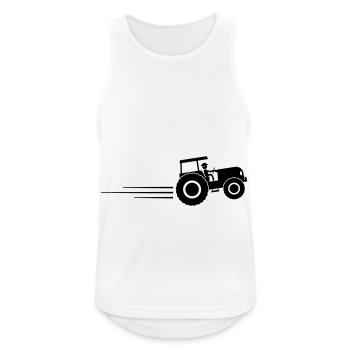 Tracteur Symbole Racer Trekker Bauer - Débardeur respirant Homme - blanc - Devant - Nick (188cm)