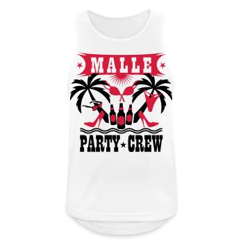 15 Malle Party Crew Drinking Team Sex Beer Bier - Männer Tank Top atmungsaktiv - Weiß - Vorne - Nick (188cm)