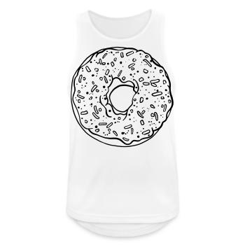 donut - Men's Breathable Tank Top - white - Front - Nick (188cm)