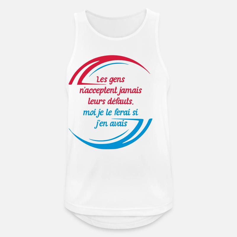 Die Fehler der Menschen - Männer Tank Top atmungsaktiv - Weiß