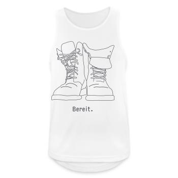 Ready - Men's Breathable Tank Top - white - Front - Nick (188cm)