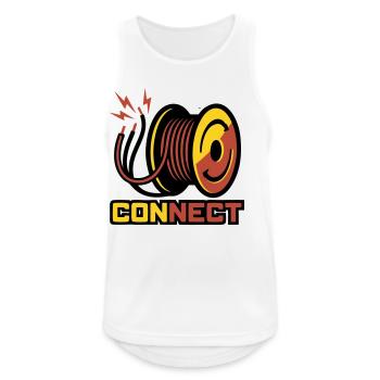 Cable Reel Cable Logo - Men's Breathable Tank Top - white - Front - Nick (188cm)
