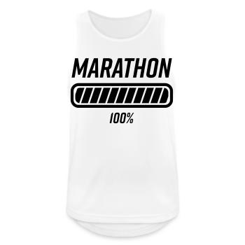 Marathon Marathonläufer Loading Strecke - Männer Tank Top atmungsaktiv - Weiß - Vorne - Nick (188cm)