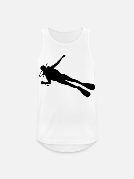 scuba diver - Men's Breathable Tank Top - white