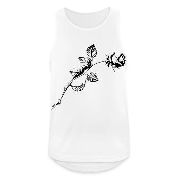 Rose - Débardeur respirant Homme - blanc - Devant - Nick (188cm)