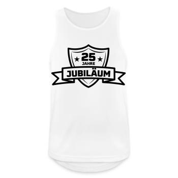 25 Jahre Jubiläum Geschenk - Männer Tank Top atmungsaktiv - Weiß - Vorne - Nick (188cm)