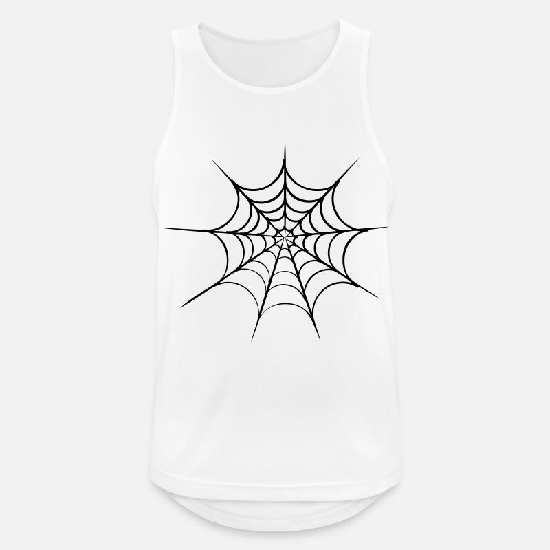 spider web halloween - Men's Breathable Tank Top - white