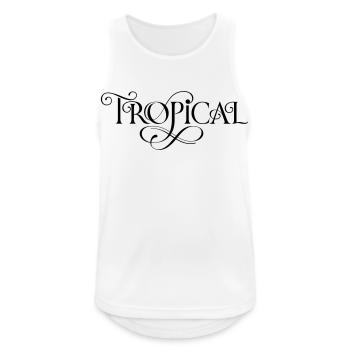 Tropical - Men's Breathable Tank Top - white - Front - Nick (188cm)