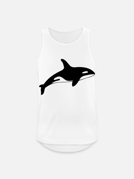 dolphin - Men's Breathable Tank Top - white
