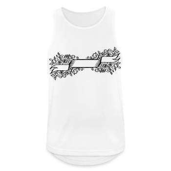 Frame Pattern Decorative Gift Idea - Men's Breathable Tank Top - white - Front - Nick (188cm)