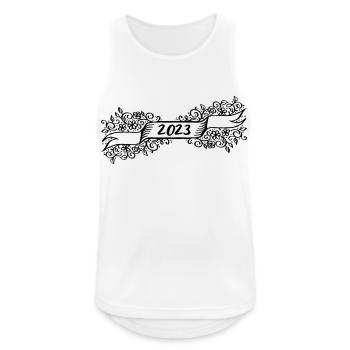 2023 New Year Sample Gift Idea - Men's Breathable Tank Top - white - Front - Nick (188cm)