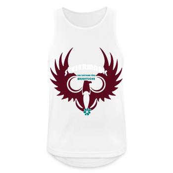 Steiermark - Männer Tank Top atmungsaktiv - Weiß - Vorne - Nick (188cm)