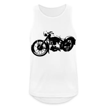 Simson AWO Touren - Männer Tank Top atmungsaktiv - Weiß - Vorne - Nick (188cm)