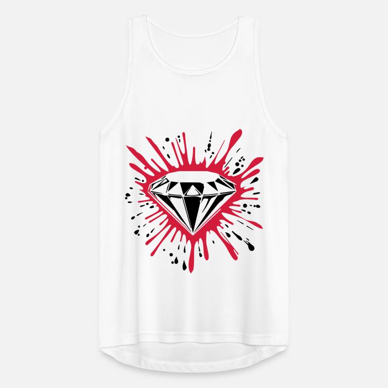 Diamond, Symbol, Gemstone Men's Breathable Tank Top