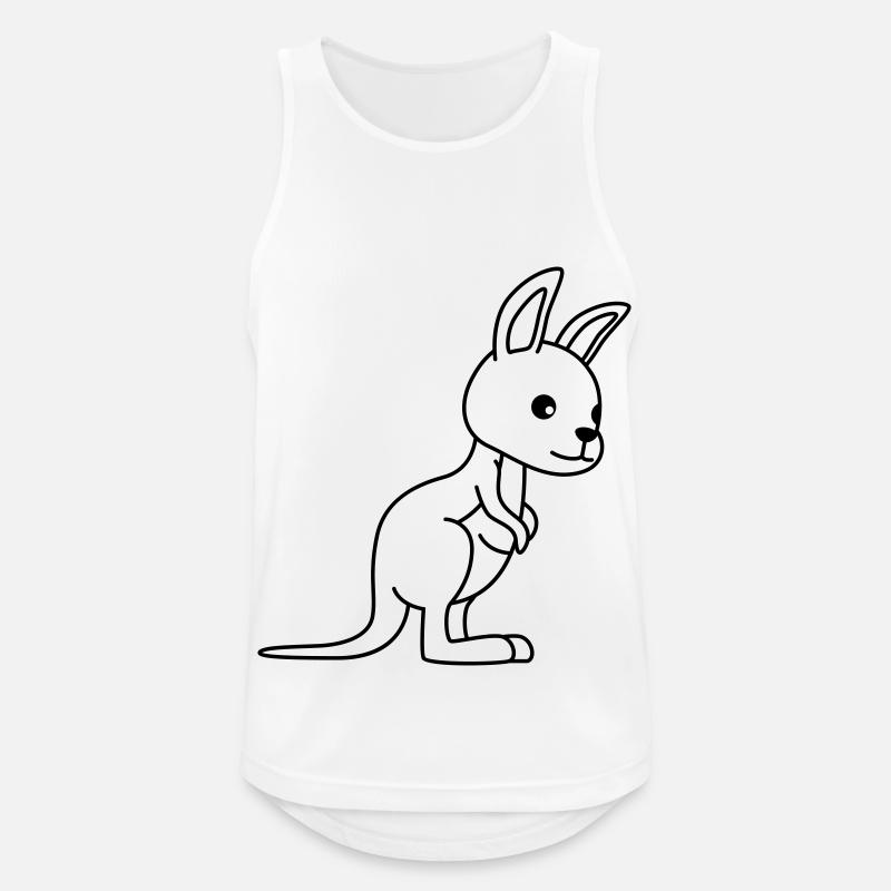 Kangaroo Comic - Men's Breathable Tank Top - white