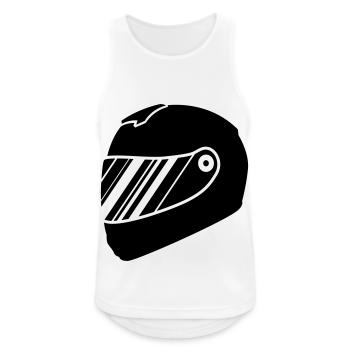 Racer helm racing - Men's Breathable Tank Top - white - Front - Nick (188cm)