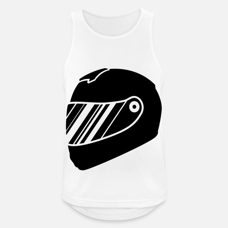 Course de barre de course - Débardeur respirant Homme - blanc