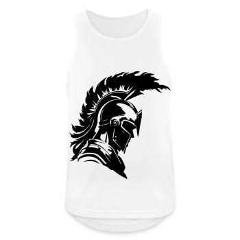 Casque Warrior Sparta Spartan - Débardeur respirant Homme - blanc - Devant - Nick (188cm)