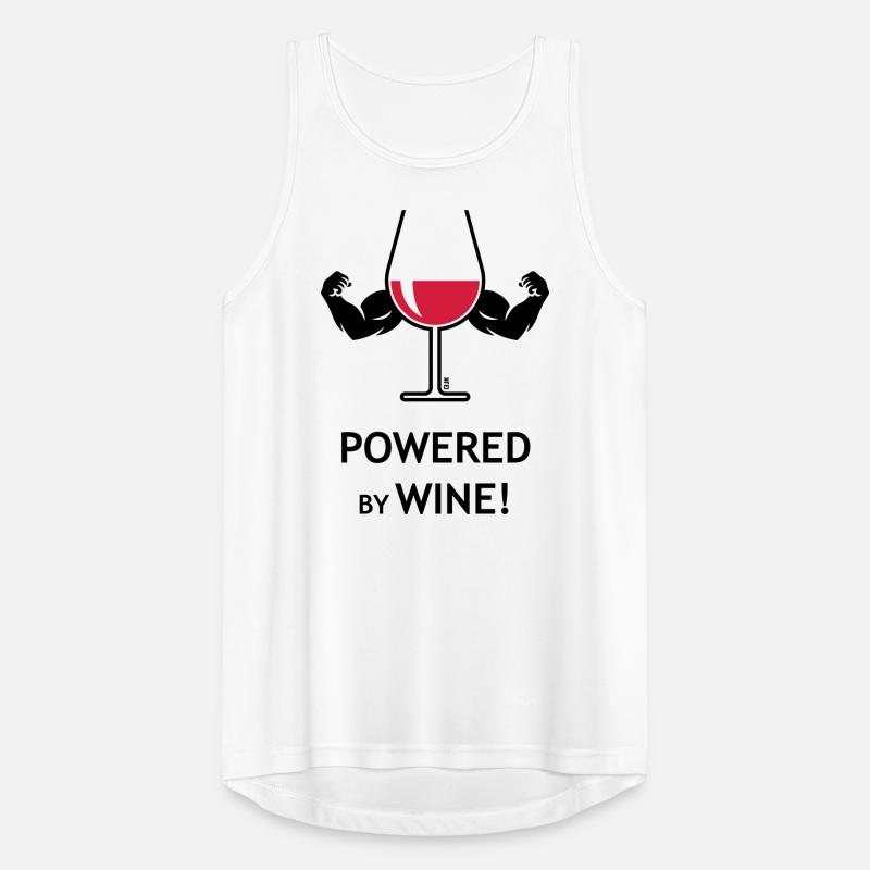 Propulsé par le vin ! (Vin / Vin rouge / Ouvert / 2C) Débardeur respirant Homme
