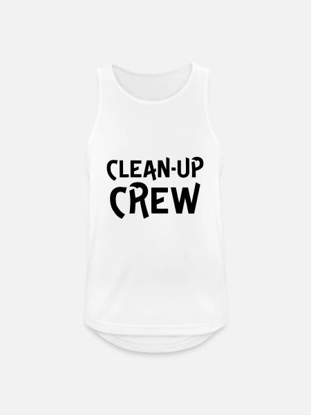 Clean up crew - Men's Breathable Tank Top - white