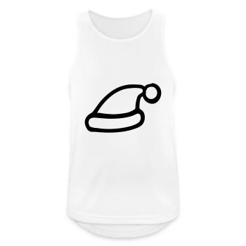 Christmas hat - Men's Breathable Tank Top - white - Front - Nick (188cm)