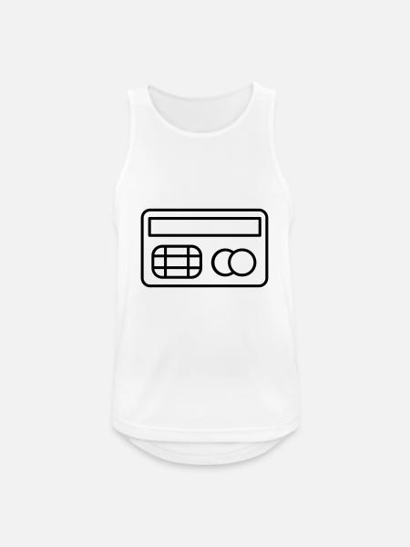 Credit card - Men's Breathable Tank Top - white