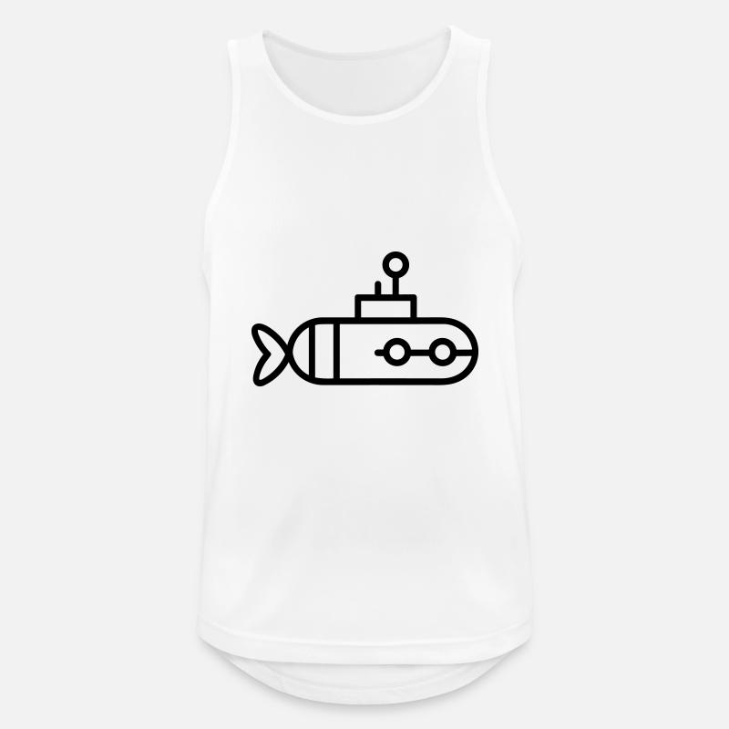 U-Boot-Boot - Männer Tank Top atmungsaktiv - Weiß
