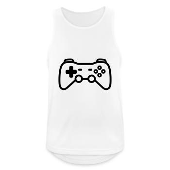 Video game controller - Men's Breathable Tank Top - white - Front - Nick (188cm)