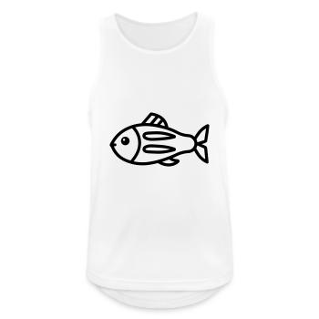 Fish - Men's Breathable Tank Top - white - Front - Nick (188cm)