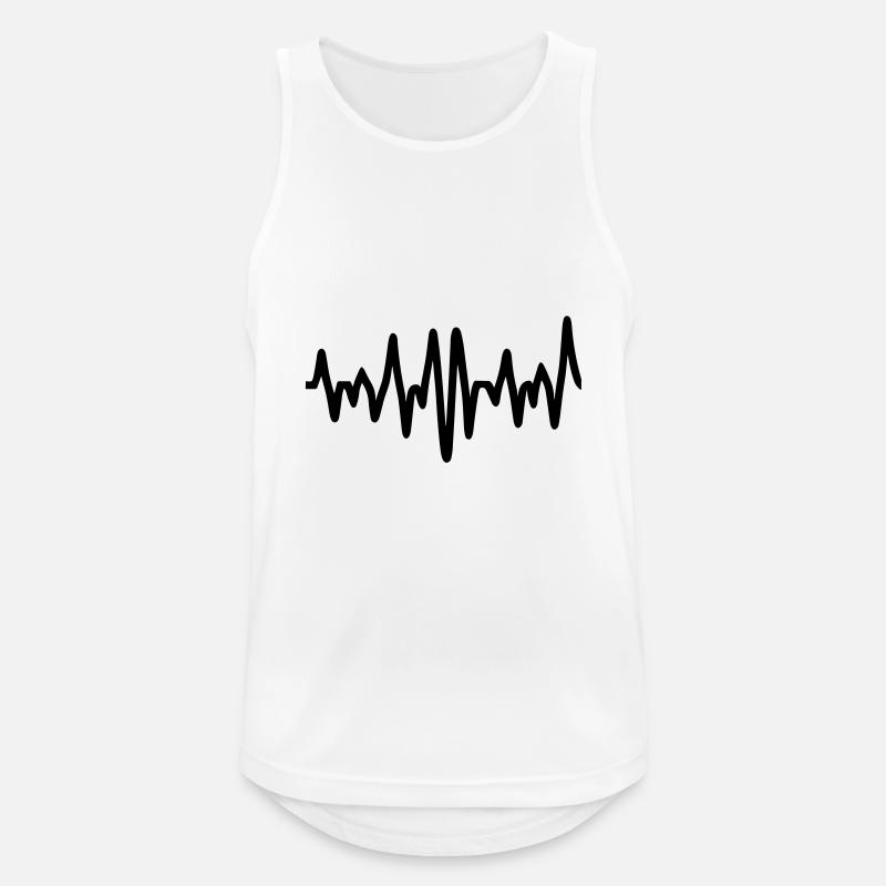 Frequency - Men's Breathable Tank Top - white