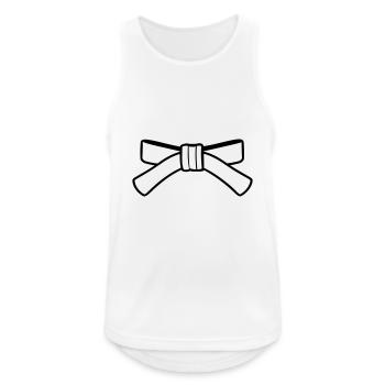 belt - Men's Breathable Tank Top - white - Front - Nick (188cm)