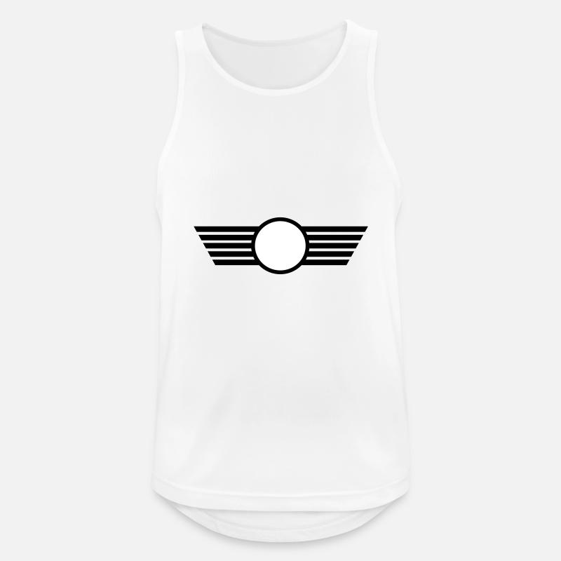 Flügel - Männer Tank Top atmungsaktiv - Weiß