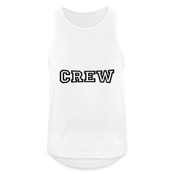 Crew - Männer Tank Top atmungsaktiv - Weiß - Vorne - Nick (188cm)