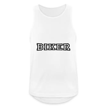 Biker - Men's Breathable Tank Top - white - Front - Nick (188cm)