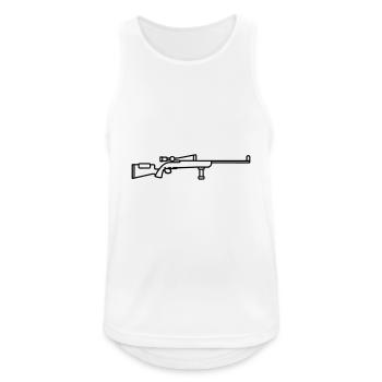 Sniper Shotgun - Men's Breathable Tank Top - white - Front - Nick (188cm)