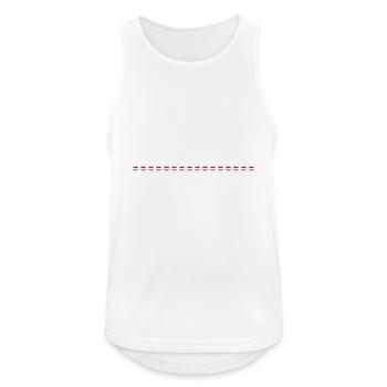 Line dashed - Men's Breathable Tank Top - white - Front - Nick (188cm)