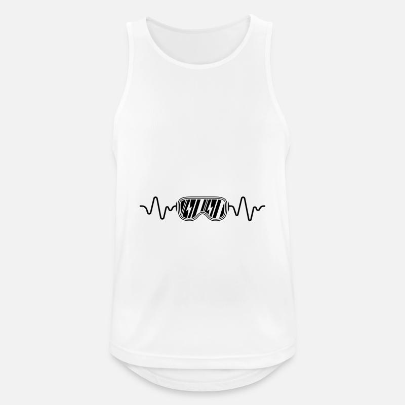 ski frequency - Men's Breathable Tank Top - white
