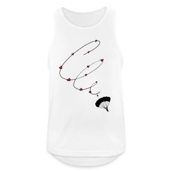 Fallschirmspringer Liebe zum Fallschirmspringen - Männer Tank Top atmungsaktiv - Weiß - Vorne - Nick (188cm)