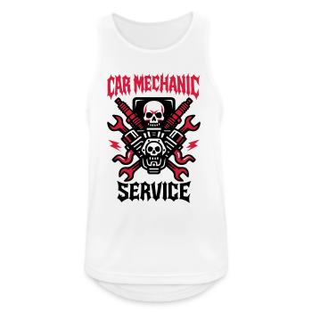 Car Mechanic Service - Männer Tank Top atmungsaktiv - Weiß - Vorne - Nick (188cm)