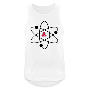 Atom 3 colors - Men's Breathable Tank Top - white - Front - Nick (188cm)