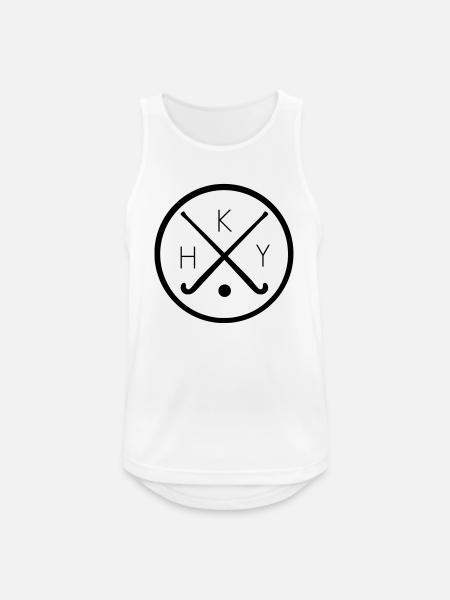 Field hockey logo - Men's Breathable Tank Top - white
