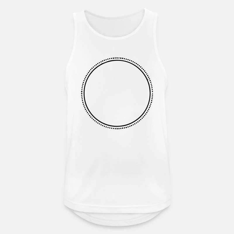 circle 4 ur design ★ Kreis - Männer Tank Top atmungsaktiv - Weiß